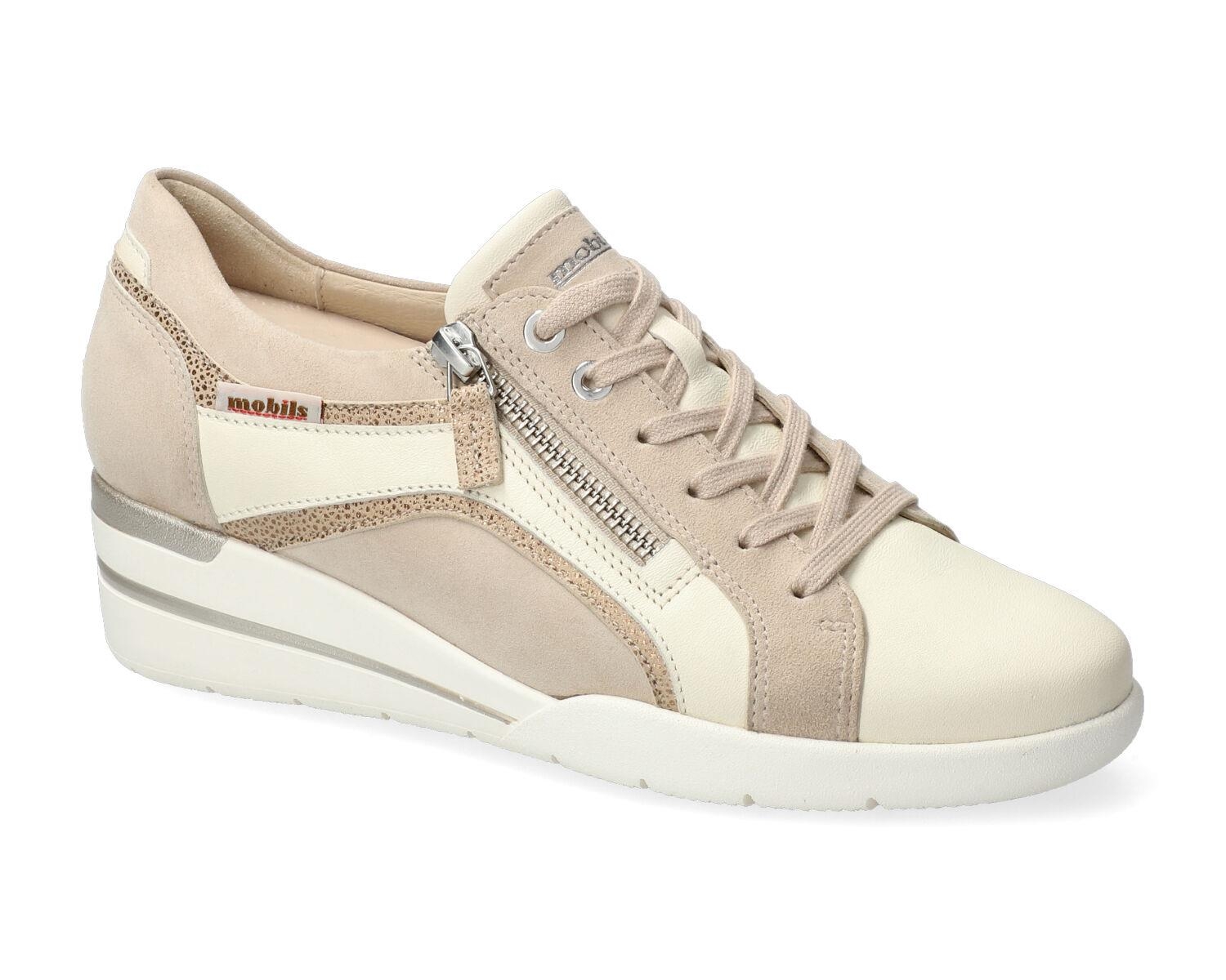 lacets femme modèle Chlea blanc casse - Mephisto